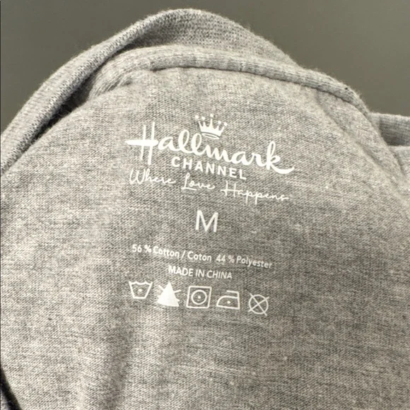 Hallmark Gray Tee with Heart and Blue Script - Picture 5 of 5